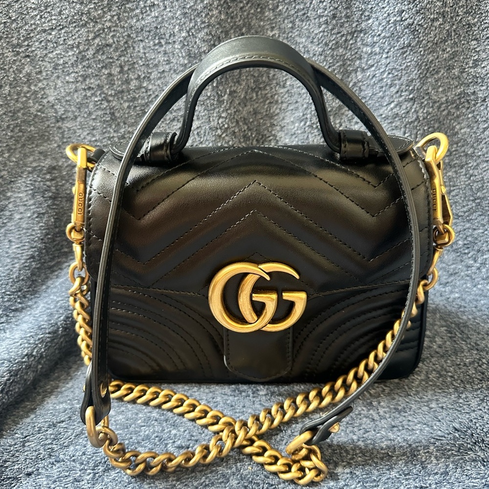 Gucci Marmont Top Handle Mini Bag - Picture 9 of 10